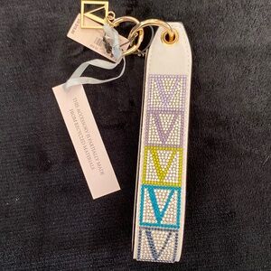 VICTORIA SECRET RHINESTONE WRISTLET KEYCHAIN